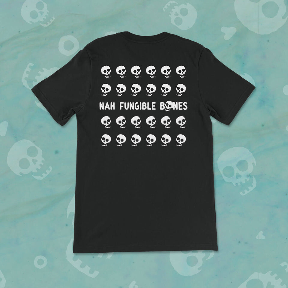 Nah Fungible Bones Skull Grid Tee