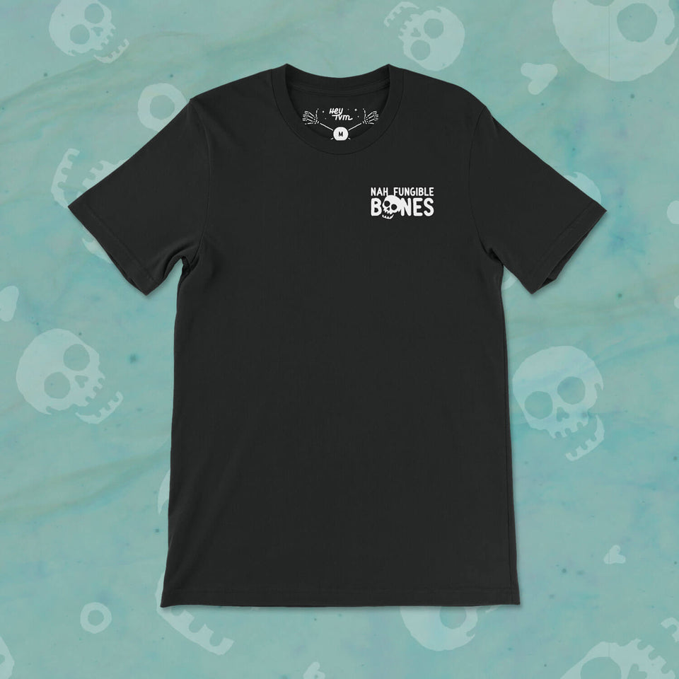 Nah Fungible Bones Skull Grid Tee