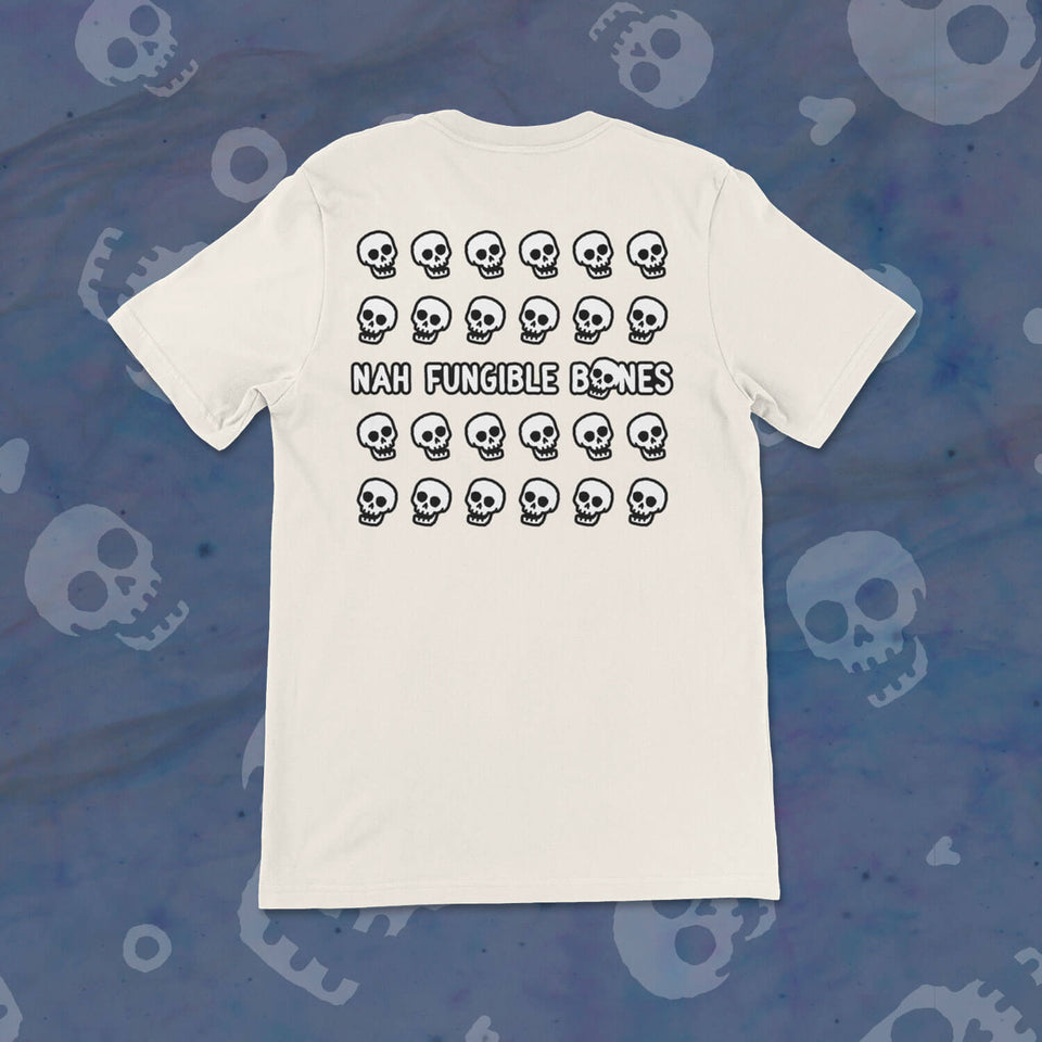 Nah Fungible Bones Skull Grid Tee